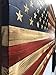 Bad Beard Woodworks Handcarved Wood American Flag Wall Art Décor | LARGE, X-LARGE, or JUMBO | Rustic Handmade, Wooden Flag, Wood Art, Wall Art
