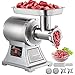 Happybuy Commercial Meat Grinder,550LB/h 1100W, 220 RPM Heavy Duty Stainless Steel Industrial Meat Mincer w/2 Blades, Grinding Plates & Meat Pusher