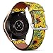 Compatible with Samsung Galaxy Watch (42mm) - Quick-Release Leather Band Bracelet Strap Wristband Replacement - Sunflower