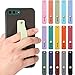 Weewooday 15 Pieces Phone Grip Strap Telescopic Finger Loop Assorted Colors Phone Finger Strap Holder Silicone Stretch Grip Stand for Most Mobile Phones and Tablets