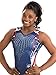 GK Simone Biles Patriotic Performance Gymnastics Leotard for Girls, Juniors, and Women (Child Medium, RWB)