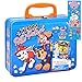 Gift Boutique Paw Patrol Coloring & Activity Tin Box for Kids, Mess Free Crafts Art Set with Paw Patrol Stickers, Markers, Sketch Pad, Bookmark Included, for Boys Girls Toddler