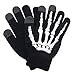 Glovion Halloween Skeleton Gloves Winter Gloves for Women Touch Screen Gloves Unisex Skull Full Finger Gloves for Christmas Party Costume Adult Skeleton Hand Gloves