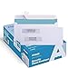 500#8 Double Window Self Seal Security Envelopes - for Business Checks, QuickBooks & Quicken Checks, Size 3 5/8 x 8 11/16 Inches - Checks Fit Perfectly - Not for Invoices, 500 Count (30180)
