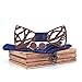 Mahoosive Men's Wood Bow Tie and Hankerchief Set With Wooden Case (6)