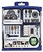 Dremel 160-Piece Rotary Tool Accessory Kit with EZ Lock Technology - 1/8' Shank - Cutting Bits, Polishing Wheel and Compound, Sanding Drums & Disc (710-08)