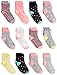 Simple Joys by Carter's Unisex Toddlers' Crew Socks, 12 Pairs, Multicolor/Dots/Stripe, 4-5T