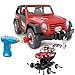 FYD 2in1 Take Apart Jeep Car STEM Learning Assembly Playset with Functional Battery-Powered Drill - Early Childhood Developmental Skills Construction Toy for Boys Kids Aged 3 and up