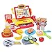 FS Pretend Play Cash Register Toy with True Barcode Scanner & Calculator, Microphone, Play Food, Supermarket Cashier, Great Pre-School Gift Cash Register for Kids Boys & Girls, Ages 3 4 5 6 8