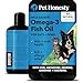 PetHonesty Omega 3 Fish Oil Supplement for Dogs & Cats (32oz), Wild Caught Omega 3 Fish Oil for Skin and Coat Health, Supports Shedding, Skin & Coat, Immunity, Joint, Brain & Heart, EPA + DHA