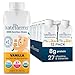 KATE FARMS Organic Kids Nutrition Shake, Vanilla, 8g protein, 27 Vitamins and Minerals, Meal Replacement, Protein Shake, Gluten Free, Non-GMO, 8.45 oz (12 Pack)