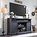 SinCiDo Farmhouse TV Stand for 80 Inch TVs, 39' Tall Entertainment Center w/Double Sliding Barn Door, Large Media Console Cabinet w/Soundbar & Adjustable Shelves for Living Room, 70inch, Dark Grey