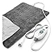 Pure Enrichment PureRelief XL Heating Pad - 12' x 24' Electric Heating Pad for Back Pain & Cramps, 6 Heat Settings, FSA/HSA Eligible, Soft Machine Wash Fabric, Auto-Off & Moist Heat (Charcoal Gray)