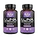 Luna | #1 Bedtime Supplement | Naturally Sourced Ingredients for Easier Bedtime | 60 Vegan Capsules | Herbal Supplement with Melatonin, Valerian Root, Chamomile Non-GMO