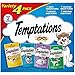 TEMPTATIONS Classic Crunchy and Soft Cat Treats Feline Favorite Variety Pack, (4) 3 oz. Pouches