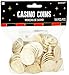 Eye-Catching Casino Gold Coins - 7 .50' x 5.62' (Pack of 144) - Premium & Durable Design - Perfect for Gaming, Party Favors & Gifts