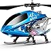 SYMA Remote Control Helicopter, S107H-E Aircraft with Altitude Hold, One Key take Off/Landing, 3.5 Channel, Gyro Stabilizer and High &Low Speed, LED Light for Indoor to Fly for Kid and Beginner Blue