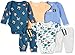 Amazon Essentials Unisex Babies' Cotton Layette Outfit Sets, Pack of 6, Multicolor/Crab/Fish, 12 Months