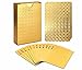 EAY Gold Waterproof Playing Cards - Poker Deck for Parties and Games