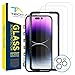 Tech Armor 3 Pack Screen Protector + 1 Camera Lens Protector for iPhone 14 Pro Max 6.7 inch - Ballistic Tempered Glass, Case Friendly, Dynamic Island Compatible, Sensor Protection, HD, 9H Hardness