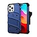 ZIZO Bolt Bundle for iPhone 15 Pro Max Case with Screen Protector Kickstand Holster Lanyard - Blue