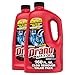 Drano Max Gel Drain Clog Remover and Cleaner for Shower or Sink Drains, Unclogs and Removes Hair, Soap Scum and Blockages, 80 Oz, Pack of 2