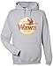 WAWA Vintage Pullover Hoodie (Gunmetal Grey, Medium)