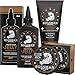 Bossman Essentials Beard Kit for Men - Beard Oil Jelly, Fortifying Conditioner Cream, Beard Balm - Grooming Growth Care Accessories (Stagecoach)