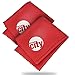 (2 Pack) Circuit City Premium Microfiber Cleaning Cloths for Tablets, Cell Phones, Laptops, LCD TV Screens, Lenses, and More (Red)