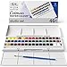 Winsor & Newton Cotman Watercolor Paint Set, Studio Set, 45 Half Pan w/ Brush