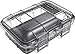 Pelican M40 Micro Case - Waterproof Case (Dry Box, Field Box) for iPhone, GoPro, Camera, Camping, Fishing, Hiking, Kayak, Beach and More (Black/Clear)