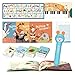 alilo Learning Educational Toys for Toddlers 2-3-4-5-6, Interactive Reading Pen Set for Kids, with 3 Learn to Read Books for Kids, 100 Talking Flash Cards, 540 Recording Stickers, Alphabet, Music Card