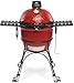Kamado Joe Classic Joe Series II 18-inch Ceramic Charcoal Grill and Smoker with Cart, Side Shelves, Stainless Steel Grates and 250 Cooking Square Inches in Red, Model KJ-23RHC