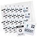 Integra Boost - 55% RH Level - 8 Gram Size - Two-Way Humidity Control Pack Incl. Replacement Indicator Cards - Food Storage & Herbs Preserver Moisture Balancer, Protects 1 OZ (Pack of 20)