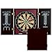 EastPoint Sports Belmont Official Size Dart Board Cabinet Set - Easy-Assembly & Complete with 6 Deluxe Steel Tip Darts and Accessories - Premium Darts Set with Scoreboard for Bar Games & Indoor Games