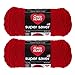 Bulk Buy: Red Heart Super Saver (2-pack) (Cherry Red, 7 oz each skein)