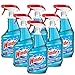 Windex Glass Cleaner Spray, Original Blue Window Cleaner Works on Smudges and Fingerprints, Bottle Made from 100% Recovered Coastal Plastic, 23 Fl Oz, Pack of 6