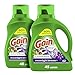 Gain + Aroma Boost Laundry Detergent Liquid Soap, Moonlight Breeze Scent, 45 Loads, 65 Fl Oz, (Pack of 2), He Compatible