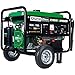 DuroMax XP4850EH Generator-4850 Watt Gas or Propane Powered-Electric Start-Camping & RV Ready, 50 State Approved Dual Fuel Portable Generator, Green