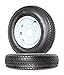 eCustomRim 2-Pack Trailer Tires Rims ST175/80D13 175/80 13 B78-13 LRC 5 Lug White Spoke Wheel - 2 Year Warranty w/Free Roadside