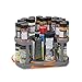 Allstar Innovations Spice Spinner Two-Tiered Spice Organizer & Holder That Saves Space, Keeps Everything Neat, Organized & Within Reach With Dual Spin Turntables- Grey