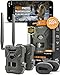 SPYPOINT Flex-M Twin Pack Cellular Trail Cameras - Best Hunting Accessories, No WiFi Needed, GPS, Night Vision, Dual-Sim LTE, IP65 Water-Resistant Game Camera, 28MP Photos, 720p Videos + Sound (2)