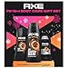 AXE Gift Set for Men, Dark Temptation Fresh Body Care Set – AXE Body Wash, AXE Body Spray + AXE Antiperspirant, 48H Odor & Sweat Protection, Dark Chocolate Scent (3 Piece Set)