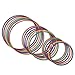 S&S Worldwide No-Knott Hoops Easy Pack. Heavy Duty, Institutional Quality Hoops for Hula, Exercise, Games, PE and More. Assorted Colored Hoops, 6 Each in 24', 30' and 36'. Pack of 18.