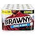 Brawny Pick-A-Size Paper Towels, 12 Double Rolls = 24 Regular Rolls, 2 Sheet Sizes (Half or Full), Strong Paper Towel For Everyday Use