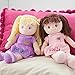 DIBSIES Personalized Butterfly Snuggle Doll - 15 Inch (Brunette - Brown Eyes)