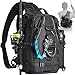 Piscifun Fishing Tackle Backpack with Rod & Gear Holder, Lightweight Outdoor Water-Resistant Fishing Shoulder Storage Bag