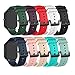 E ECSEM Bands Compatible with Sebay T99 Replacement Wristbands Accessory Colourful Silicone Bracelet Quick Release Strap Arm Bands for Sebay T99 Smartwatch, Soft and Durable