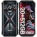 DOOGEE S118 Rugged Phone Unlocked 2024-Android 14 Rugged Smartphone, Helio G99 20GB RAM+512GB ROM, 6.58' FHD+120HZ, 10800mAh Battery-33W Cell Phones, 50MP Camera Waterproof Phone/4G Dual SIM/NFC/OTG