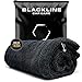 Blackline Car Care Extra-Large, Ultra-Absorbant Microfiber Drying Towel for Cars and Trucks 70/30 Edgeless Micro Fiber Towels Detailing Chemical Wash Resistant Dryer, Charcoal Grey, 36''x24''